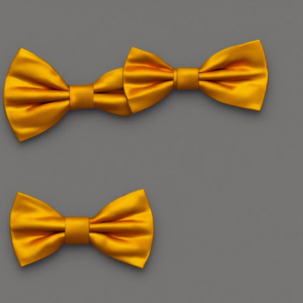 Image similar to close - up view of a red bowtie on yellow background, 8 k, high detail, photorealistic, proper shading