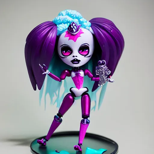 Image similar to a c'thulhu monster high action figure, product shot