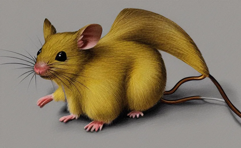 Prompt: scientific illustration of Pikachu the electric mouse, photorealistic art