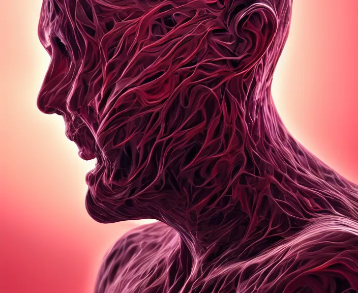 Image similar to Human Transforming into a Liquid, 4K, HD, Digital Art