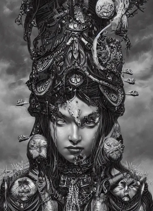 Prompt: Azeroth goddess painting by Dan Hillier, trending on artstation, artstationHD, artstationHQ, 4k, 8k