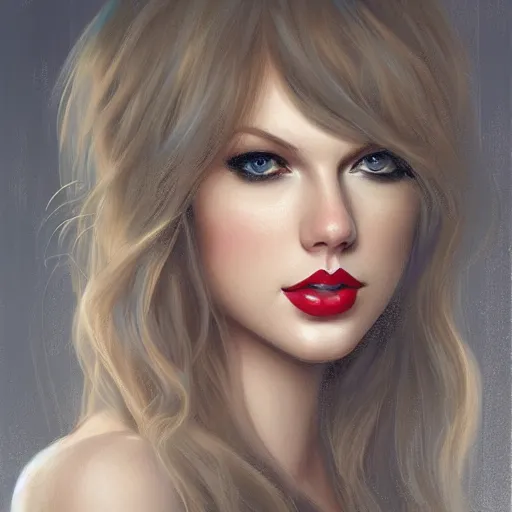 Image similar to portrait of taylor swift by charlie bowater