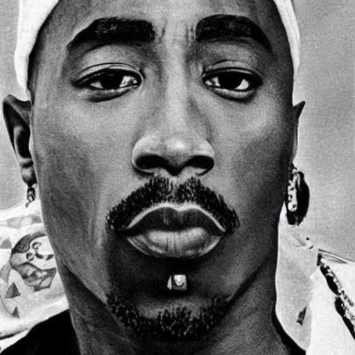 Image similar to 2 pac never died.