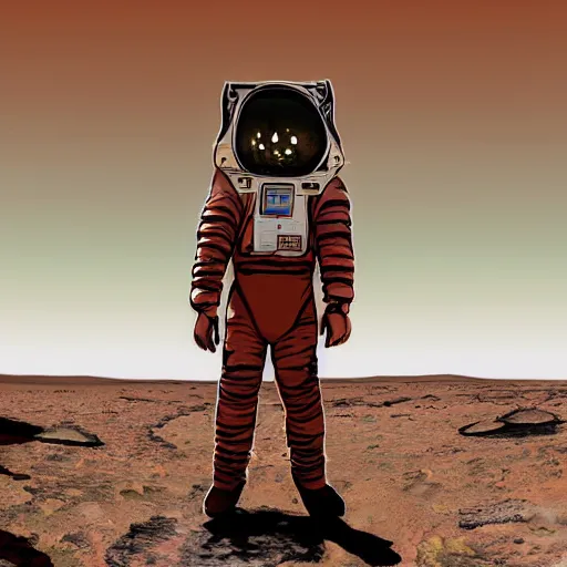 Prompt: andrew tate goes to mars