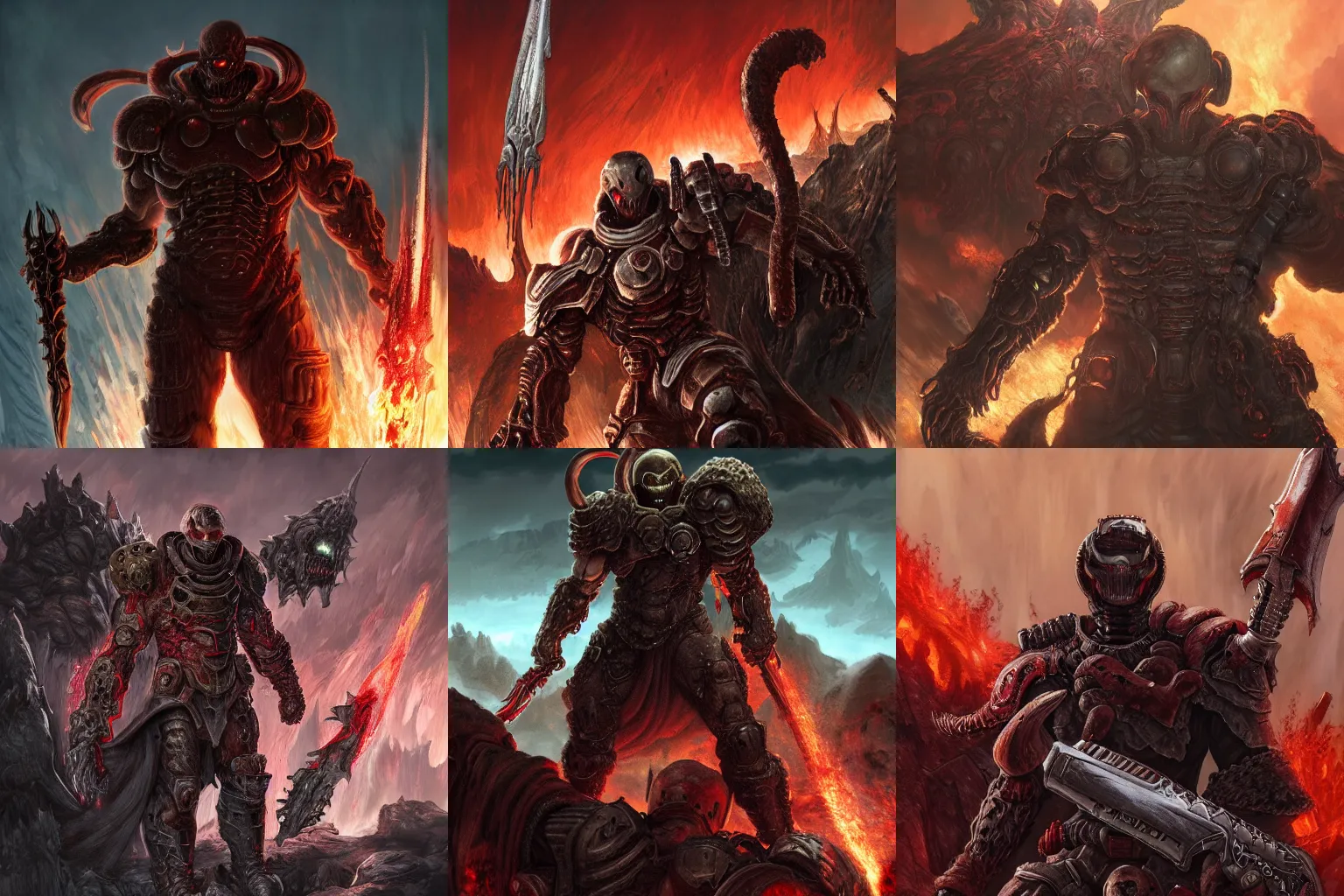 Doom Eternal Demon Concept Art Official Supplier | www.pinnaxis.com