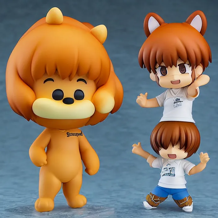 Image similar to Garfield, An anime Nendoroid of Garfield, figurine, detailed product photo