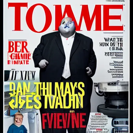 Image similar to fattest man alive on the cover of time magazine, award winning photo