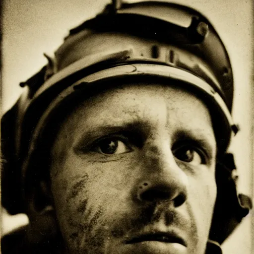 Image similar to portrait of coal mine worker by Diane Arbus, 50mm, bokeh