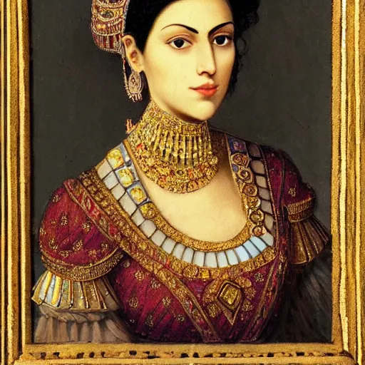 Image similar to Portrait of a Persian Princess who is an architect, beautiful princess