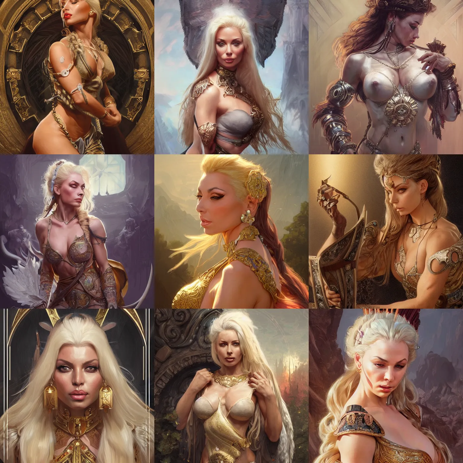 Prompt: ultra realistic illustration of isabelledeltore, barbarian celebrate his birthday, intricate, elegant, highly detailed, digital painting, artstation, concept art, smooth, sharp focus, illustration, art by artgerm and greg rutkowski and alphonse mucha
