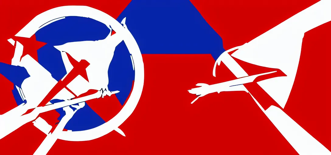 Prompt: flag design of communist USA, hammer and sickle design, reddit vexillology, 8K, concept art, legacy, bright future