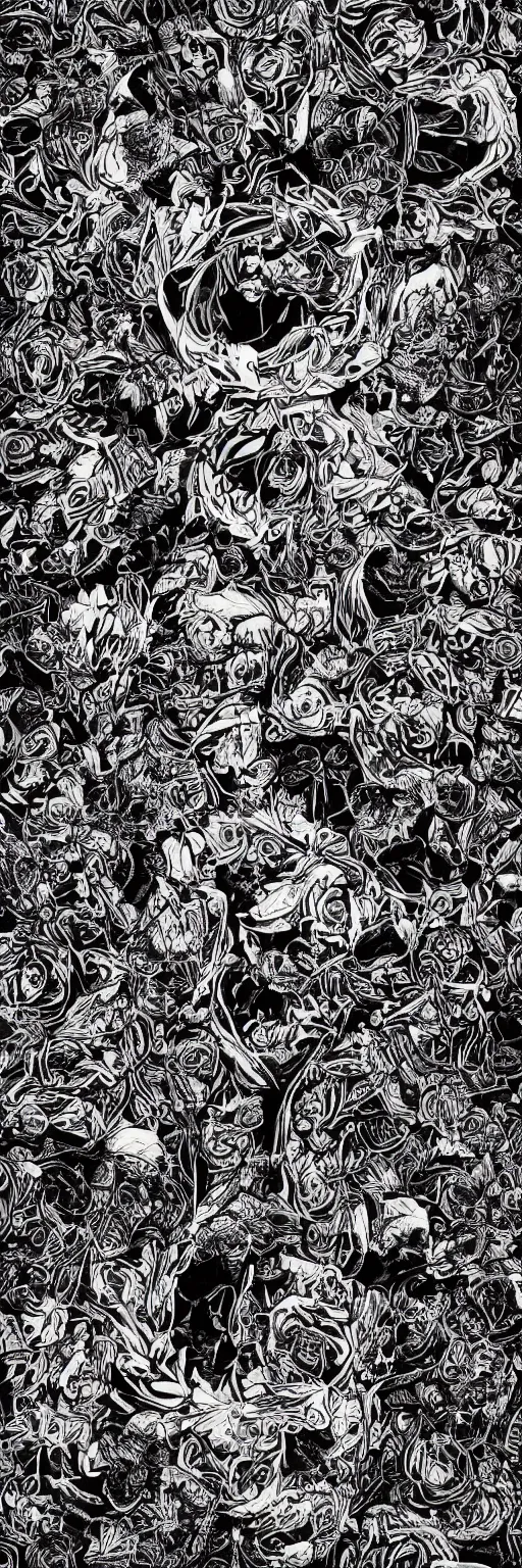 Image similar to guns and roses on a black background, wallpaper, Illustration, Anatomical Drawing, Painting