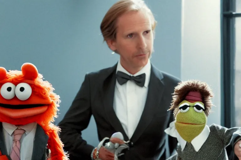 Image similar to a muppet by Wes Anderson