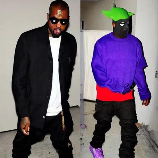 Prompt: the joker kanye west