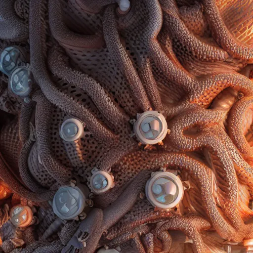 Image similar to microscopic structures, octane render, 8 k, unreal 5, highly detailed, wide angle, intricate complexity, sharp focus, trending on artstation