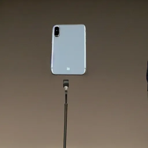 Prompt: hodor reveals the latest iphone, photorealistic, sharp focus, conference, warm light, high detail, n - 9