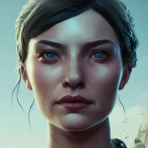 Prompt: highly detailed portrait of a robot woman, in gta v, stephen bliss, unreal engine, fantasy art by greg rutkowski, loish, rhads, ferdinand knab, makoto shinkai and lois van baarle, ilya kuvshinov, rossdraws, tom bagshaw, global illumination, radiant light, detailed and intricate environment