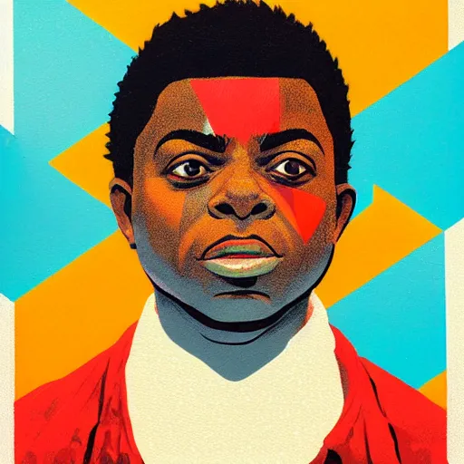 Prompt: KodakBlack profile picture by Sachin Teng, asymmetrical, Organic Painting , Matte Painting, geometric shapes, hard edges, graffiti, street art:2 by Sachin Teng:4