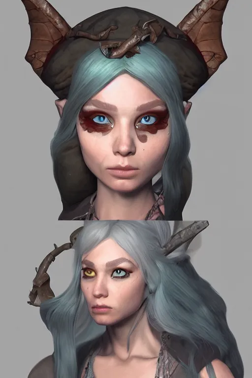 Image similar to a portrait of DND fairy character , concept art, DND, trending on artstation 3D.
