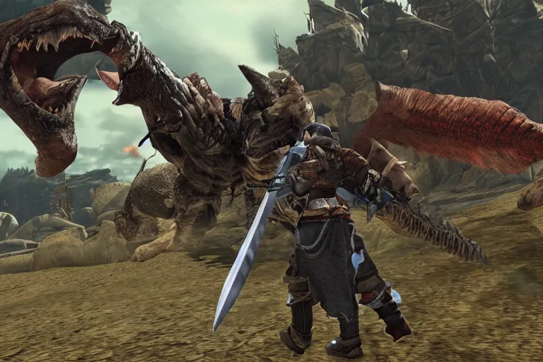 Image similar to joe biden monster hunter screenshot