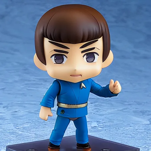 Image similar to spock from the tv series star trek as an anime nendoroid of, detailed product photo