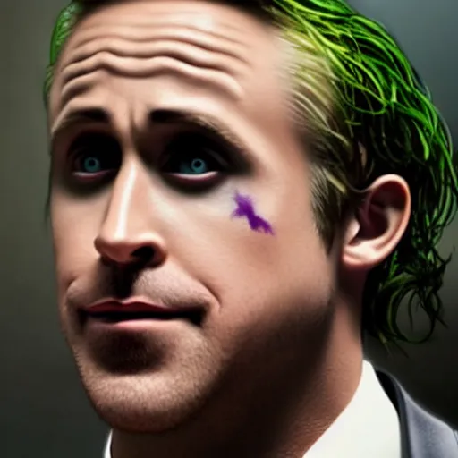 Prompt: Ryan Gosling playing Joker