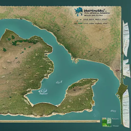 Image similar to map of nature reserverves with nature museums, marine museums, botanical museums, highly detailed, 8 k quality, hyper realistic