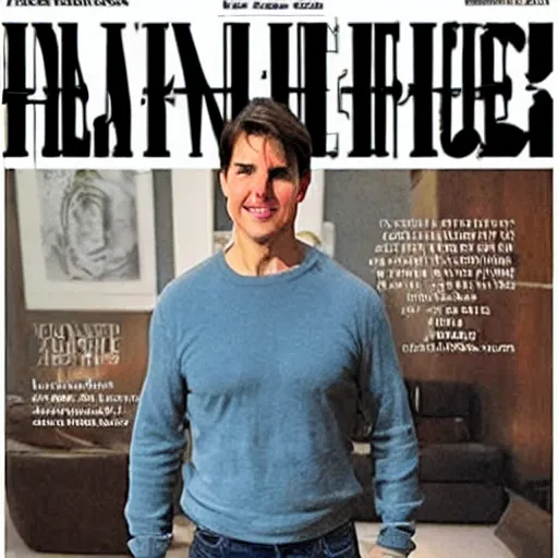 Image similar to NYTimes Tom Cruise interview about decision to shave head