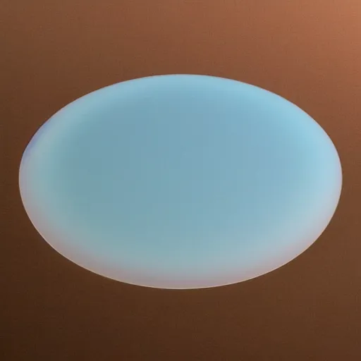 Image similar to large translucent but visible disk-shaped