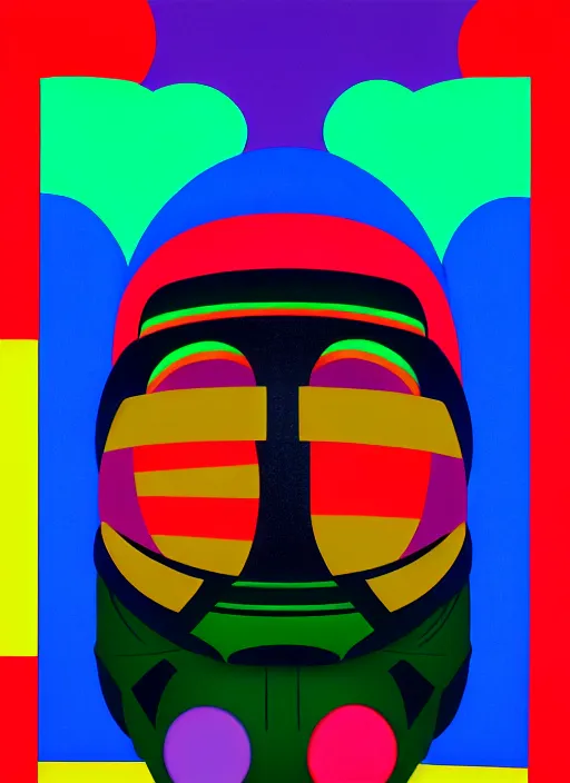 Image similar to mf doom by shusei nagaoka, kaws, david rudnick, airbrush on canvas, pastell colours, cell shaded, 8 k