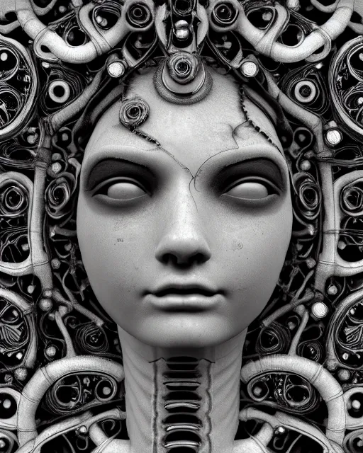 Image similar to mythical dreamy black and white organic bio-mechanical spinal ribbed profile face portrait detail of translucent steampunk beautiful siamese sisters females angelic-human-queen-vegetal-cyborg, highly detailed, intricate trnaslucent ivy jelly ornate, poetic, translucent roses ornate, 3D render, digital art, octane render, 8K artistic photography, photo-realistic, by Dora Maar