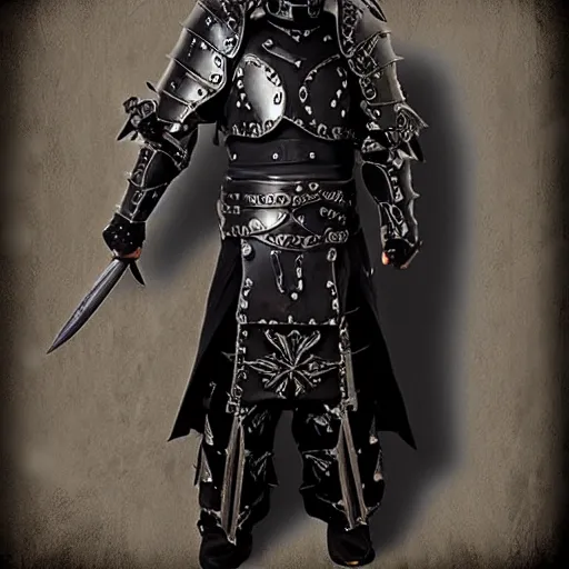 Image similar to paladin, Gothic style armor