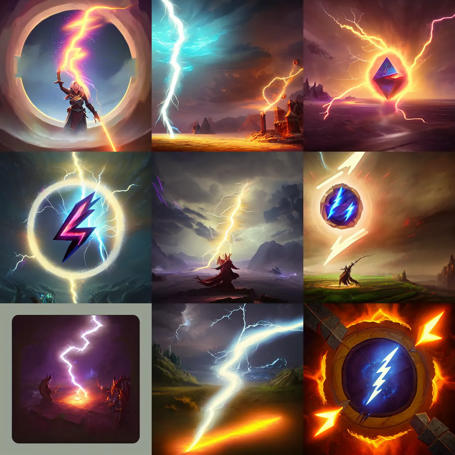Prompt: lightning storm magic spell vfx, diagonal spell vfx, hearthstone style, fantasy game spell icon, fantasy epic digital art, by greg rutkowski
