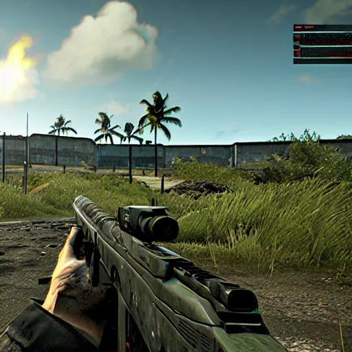 Image similar to Escape from Tarkov in Hawaii, in-game screenshot