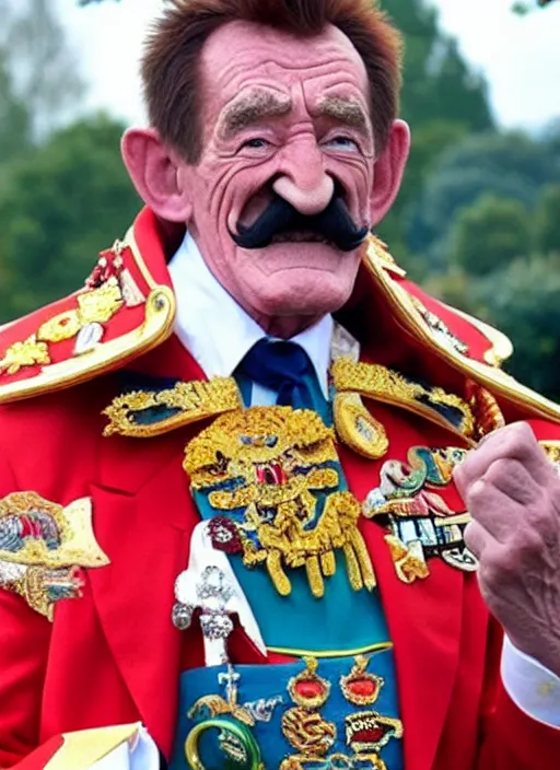 Image similar to God Emperor Barry Chuckle