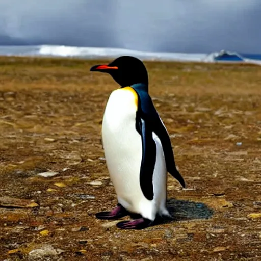 Image similar to portrait of a penguin wearing a suit