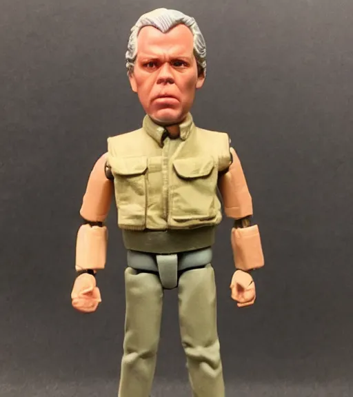 Prompt: 1 9 8 0 s kenner fully articulated toy, fully posable, 3 3 / 4 inch, lee marvin, very detailed action figure photo realistic