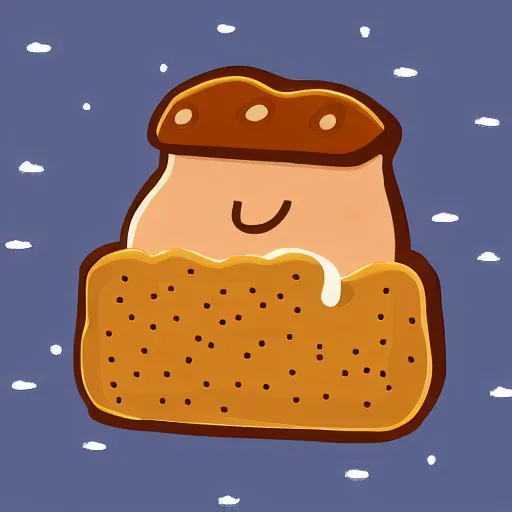 Image similar to ` bread toast ` character