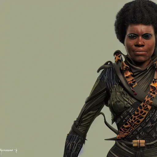 Prompt: incredibly detailed picture of revolutionary tarika lewis black panther, powerful stance, 7 0's protest movement aesthetic, 8 k character concept art by philip bond, vray render, fineline detail, cinematic quality