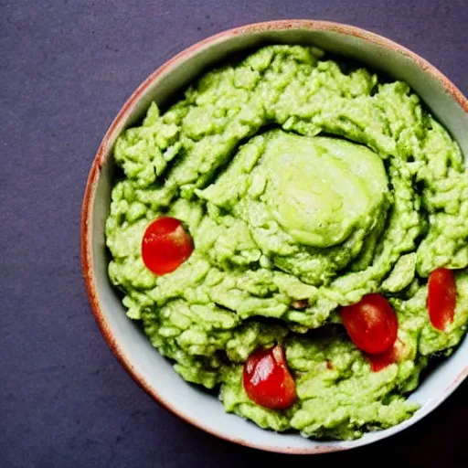 Prompt: johnny depp is inside a bowl of guacamole