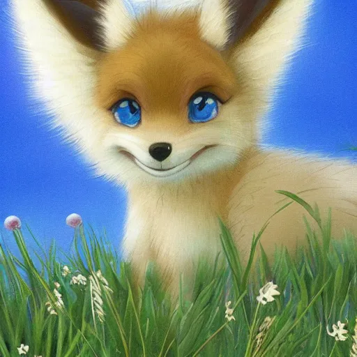 I got bored and made a pre evolution to eevee called Evou, I based it off a  fennec fox and a pomeranian : r/pokemon