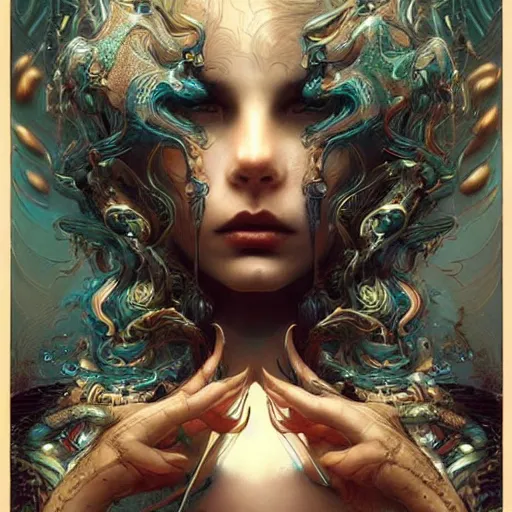 Prompt: one thousanth mental breakdown, intricate, elegant, wavy, zig zag, jagged, varnished, rgb crt scanlines, highly detailed, smooth, sharp focus, award - winning, masterpiece, in the style of tom bagshaw, cedric peyravernay, peter mohrbacher, pinterest