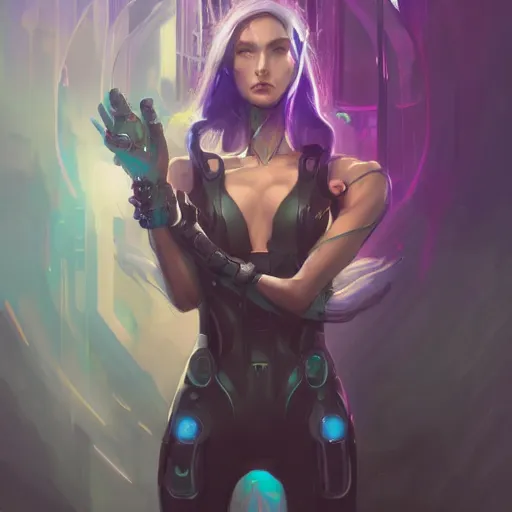 Prompt: portrait of a beautiful cybernetic villainess, cyberpunk concept art by pete mohrbacher and artgerm and wlop and greg rutkowski and deathburger, digital art, highly detailed, intricate, sci-fi, sharp focus, Trending on Artstation HQ, deviantart, unreal engine 5, 4K UHD image