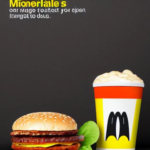 Image similar to the new hamburger from mcdonalds, ad photo