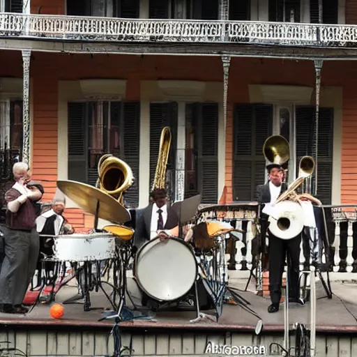 Image similar to a jazz band in new orleans