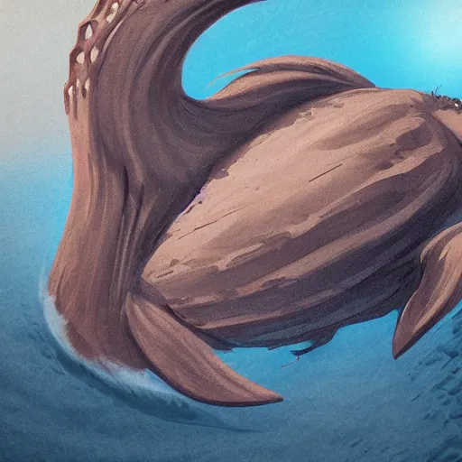 Image similar to Ocean Giant Creature Bloop, concept art