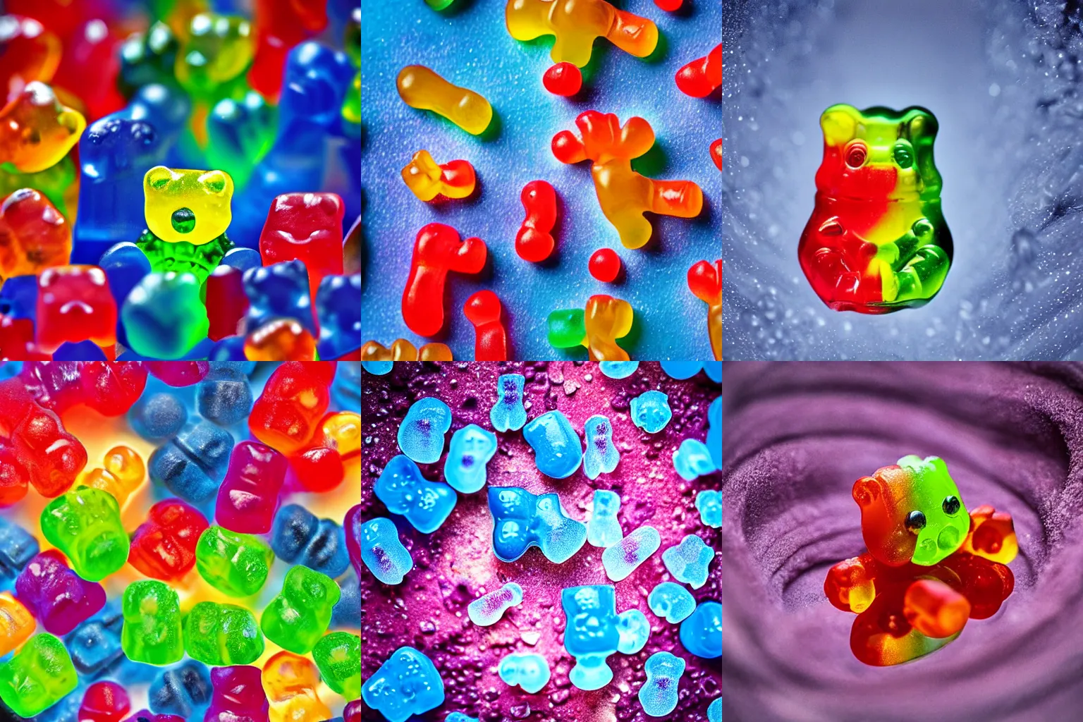 Prompt: gummy bear macro photography by Peter Andrew Lusztyk
