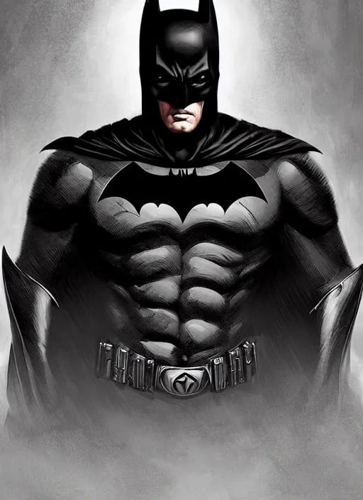 Image similar to digital _ painting _ of _ medevial batman _ by _ filipe _ pagliuso _ and _ justin _ gerard _ symmetric _ fantasy _ highly _ detailed _ realistic _ intricate _ port