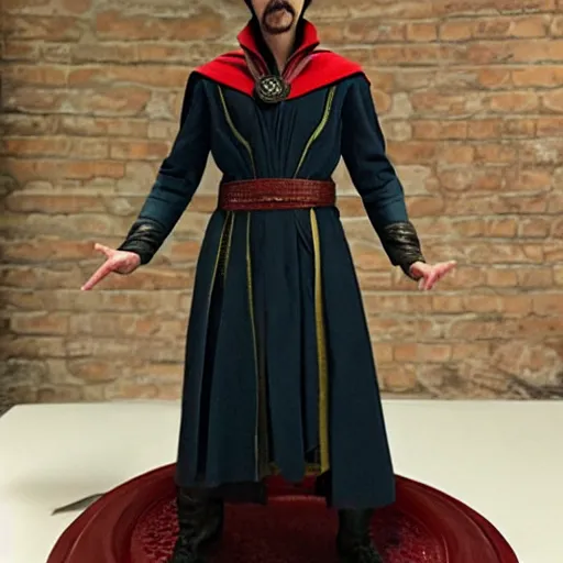 Image similar to a wax statue of doctor strange, realistic, detailed, smooth,