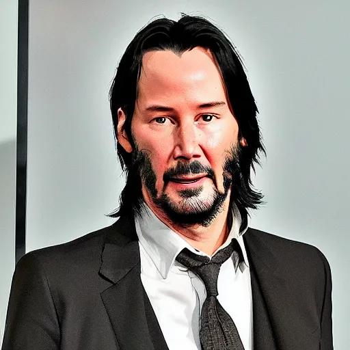 Prompt: Keanu Reeves as a Lego Man